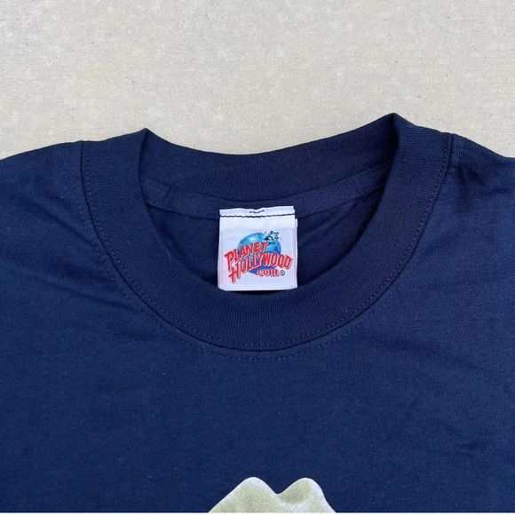 NEW Vintage Planet Hollywood Nashville Fan Fair Tshirt Navy Blue Size M - Picture 5 of 5